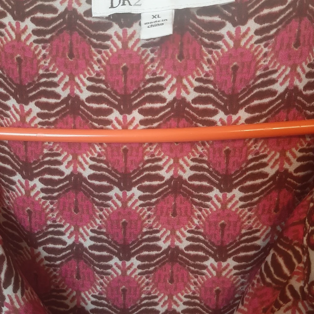 DR 2 Ruffle Sleeve Sleeveless Flowy Summer Shirt XL - Picture 3 of 6